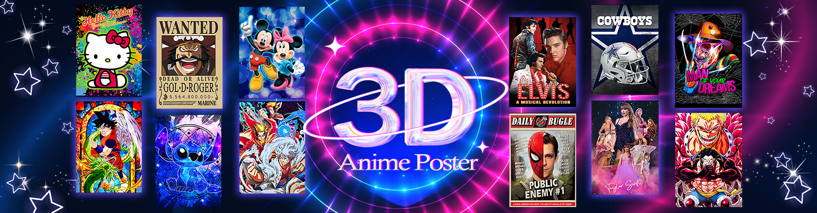 Affiche 3D de la lentille