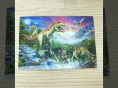 Carte d'anniversaire de Noël en 3D avec enveloppe carte postale lenticulaire