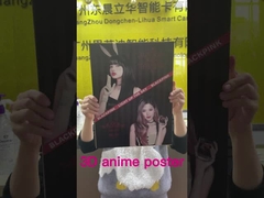 Image personnalisée du président 3D Lenticulaire Impression 3D Affiche d'effet flip