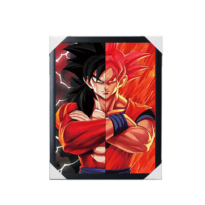 Vente chaude d'anime Dragon Ball 3D feuille Léniculaire Holographique Lenticulaire Affiche d'anime 3D Image Pour Mur