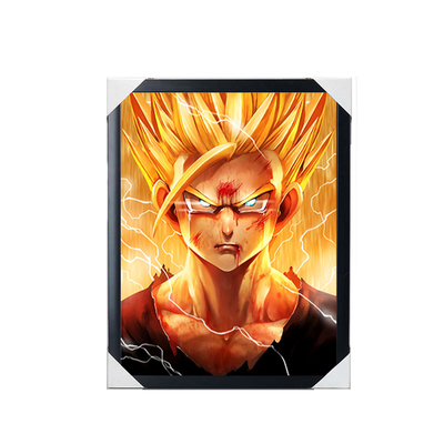 Comics japonais Dragon Ball One Piece Demon Slayer Bleach Impression 3D d'anime Des images accrochées Décoration murale Des rouleaux Affiche