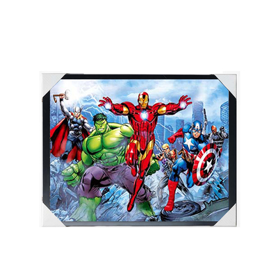 Affiche 3D d'animation en gros Marvel Affiche 3D lenticulaire Décoration murale Impression 3D Affiche d'animation en changeant d'image