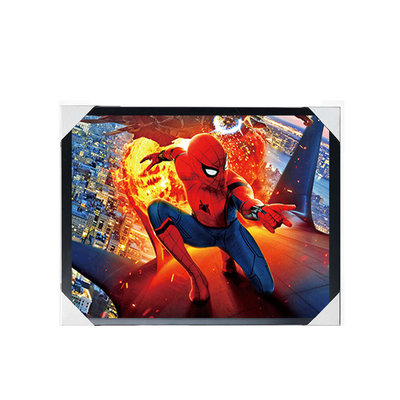 Affiche 3D d'animation en gros Marvel Affiche 3D lenticulaire Décoration murale Impression 3D Affiche d'animation en changeant d'image