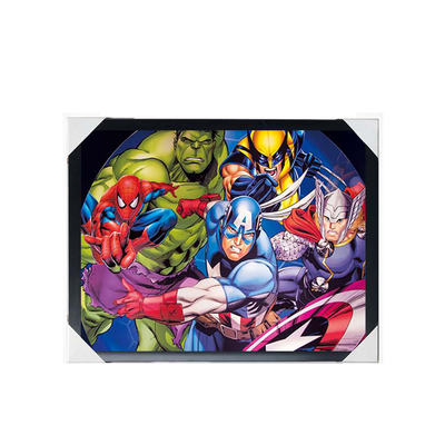 Affiche 3D d'animation en gros Marvel Affiche 3D lenticulaire Décoration murale Impression 3D Affiche d'animation en changeant d'image