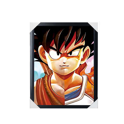 Vente chaude d'anime Dragon Ball 3D feuille Léniculaire Holographique Lenticulaire Affiche d'anime 3D Image Pour Mur