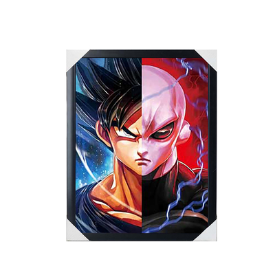 Vente chaude d'anime Dragon Ball 3D feuille Léniculaire Holographique Lenticulaire Affiche d'anime 3D Image Pour Mur