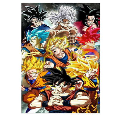 Affiche 3D de dessin animé Lenticulaire effet de retournement Thème d'anime 75 LPI Lenticulaire Impression Décoration Peinture
