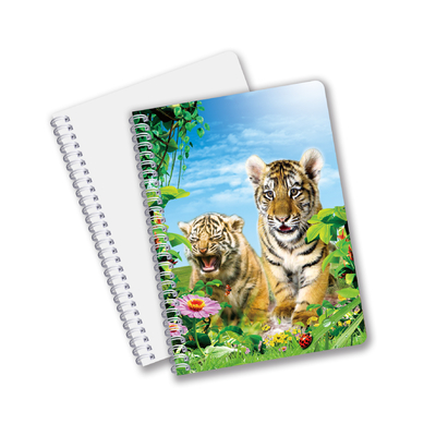 Fabrique sur mesure B5 A5 A6 3D Impression Lenticulaire Carnet de notes mignon Spirale Carnet d'étudiants