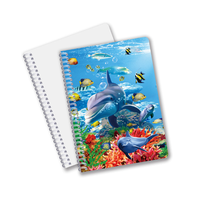 Bonne qualité 3D personnalisé Lenticulaire du matériel de PET Promotion cadeau Spiral 3D Notebook d'impression
