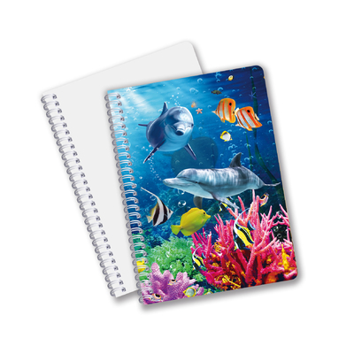 Bonne qualité 3D personnalisé Lenticulaire du matériel de PET Promotion cadeau Spiral 3D Notebook d'impression