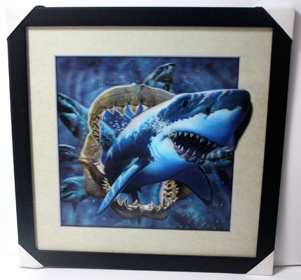 40 X 40 cm 3D Lenticulaire Flip Picture en gros / Impression 3D personnalisée de lenticules Affiche 3D Lenticulaire Photo avec animal