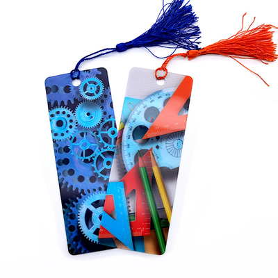 Marque-page lenticulaire 3D en couleur pleine marque-page en plastique avec effet Flip/Morph