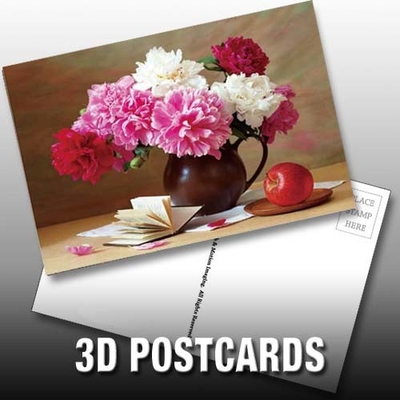 Les tournesols de Van Gogh Cartes postales lenticulaires 3D pour la galerie d'art du musée