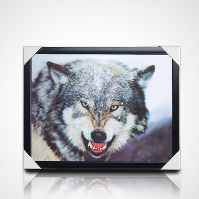 Peinture en 3D en forme de lentille en PET 40*30cm 5D 3D image de cheval en forme de lentille avec cadre noir