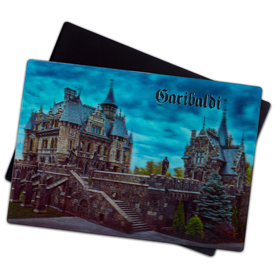Cadeau de souvenir de château de repère aimants lenticulaires 3D pour les promotions
