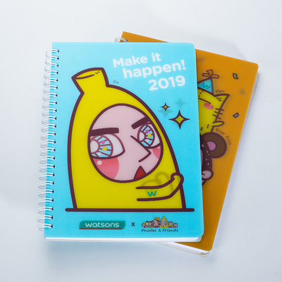 A5 A4 Standard Notebook 3D bon marché personnalisable 3D Notebook de journaux de Panda