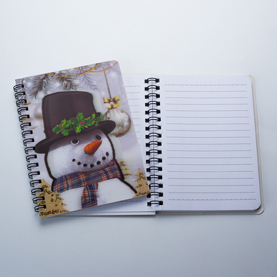En gros personnaliser Produits commercialisables Pas cher 3D Lenticulaire en couverture rigide Sprial Liant Animal Carnet de notes Carnet de notes