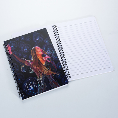 fournitures de papeterie personnalisé A4/A5/A6 taille 3D PP/PET lenticulaire d'impression couverture Sprial papier reliant Exercice de cahier