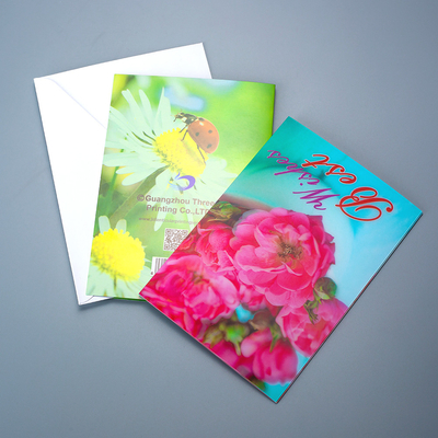 Vente à chaud de l'usine Impression lenticulaire 3D personnalisée Kpop Carte postale / carte de visite
