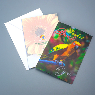 Vente à chaud de l'usine Impression lenticulaire 3D personnalisée Kpop Carte postale / carte de visite