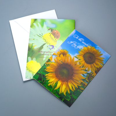 Cartes personnalisées en 3D Cartes postales lenticulaires Cartes d'invitation animées