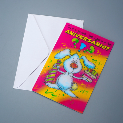 Carte de vœux personnalisée de haute qualité colorée en relief de papier d'or timbre merci pour les cadeaux