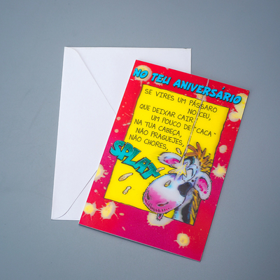 Carte de vœux personnalisée de haute qualité colorée en relief de papier d'or timbre merci pour les cadeaux