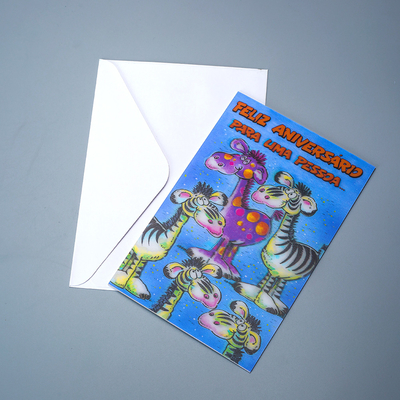 Nouveau style Impression 3D Lenticulaire Lenticulaire feuille Lenticulaire Carte de vœux
