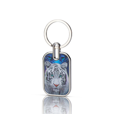 Charmes époxy imprimés sur mesure Acrylique transparente Holographique Claviers Cartoon Chaîne de clés acrylique avec anime
