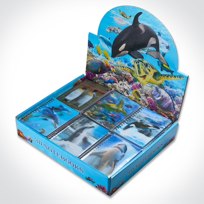 A5 A4 Standard Notebook 3D bon marché personnalisable 3D Notebook de journaux de Panda
