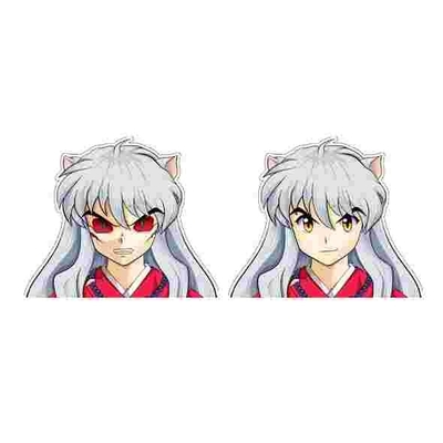 Autocollant d'anime imperméable à l'eau pour les épingles à rayures d'air Iguro Obanai Demon Slayer 3D Autocollant pour ordinateur portable