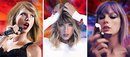Autocollants personnalisés Supper Star Tyleor Swift Modifier les décalcomanies en mouvement Autocollant 3D Lenticulaire Autocollants Anime