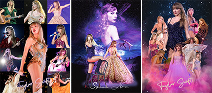 Autocollants personnalisés Supper Star Tyleor Swift Modifier les décalcomanies en mouvement Autocollant 3D Lenticulaire Autocollants Anime