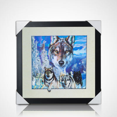 Images d'animaux sauvages Affiche lenticulaire Impression 3D Publicité à effet profond