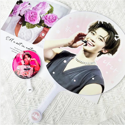 Vente à chaud personnalisé Kpop Lenticulaire d'impression 3D Lenticulaire plastique ventilateurs de main