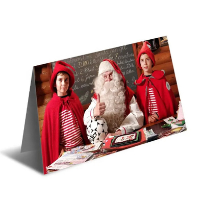 Cartes de vœux 3D en forme de lentille pour la célébration de Noël