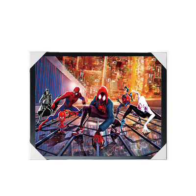 Affiche 3D d'animation en gros Marvel Affiche 3D lenticulaire Décoration murale Impression 3D Affiche d'animation en changeant d'image