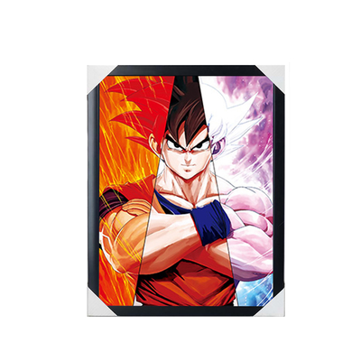 Vente chaude d'anime Dragon Ball 3D feuille Léniculaire Holographique Lenticulaire Affiche d'anime 3D Image Pour Mur