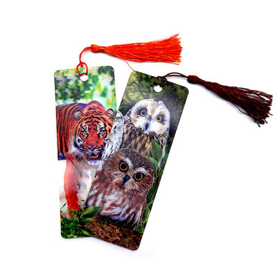 Marque-page lenticulaire 3D personnalisable avec image holographique 3D pour une visibilité accrue lors des salons professionnels