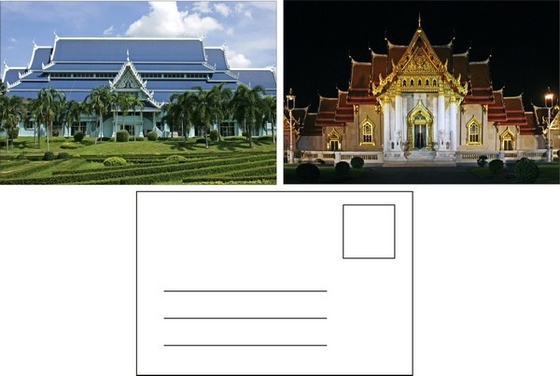 Cadeaux souvenirs Cartes postales 3D Cartes de déménagement pour bâtiments emblématiques Paysage