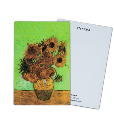 Les tournesols de Van Gogh Cartes postales lenticulaires 3D pour la galerie d'art du musée
