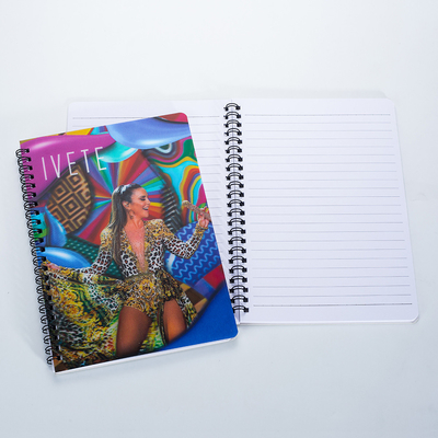 fournitures de papeterie personnalisé A4/A5/A6 taille 3D PP/PET lenticulaire d'impression couverture Sprial papier reliant Exercice de cahier