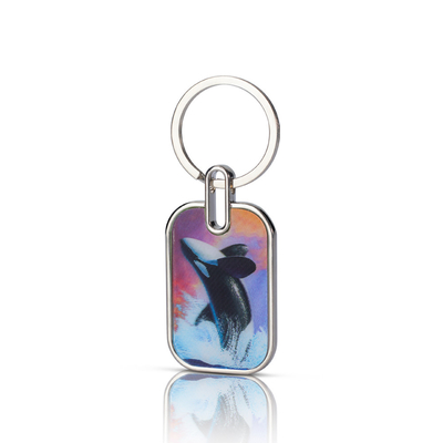 Chaîne de clés en acrylique chinoise imprimée UV Charmes d'anime Matériau plastique en acier inoxydable