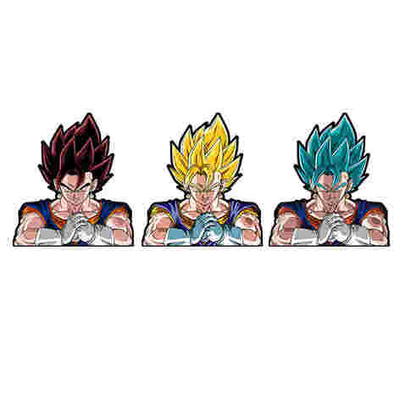 Autocollant de dessin animé imperméable à l'eau DBZ Vegeta Changing Flips Autocollant de voiture d'animation Lenticulaire
